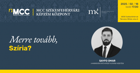 Merre tovább, Szíria? – február 18-án folytatódik az MCC ismeretterjesztő programsorozata